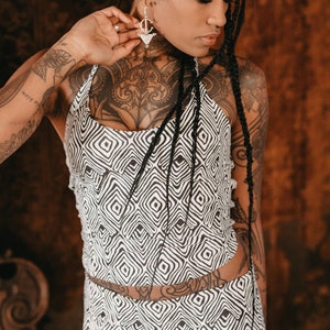 Lace Up Corset Back Crop Top • Festival Backless Top Dance Wear • Sexy Backless Cotton Marina Top • Comfy Bra Boho Yoga Vest • Calluna