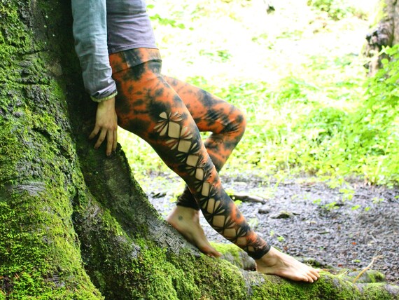 Cotton tie cheap dye leggings