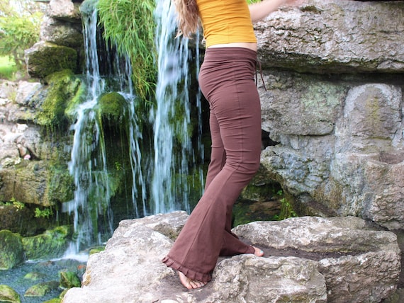 Brown Cotton Flared Yoga Pants 5 COLOURS Comfy Leggings Yoga Trousers Bell  Bottoms Flares Hippy Boho Festival Clothing Women Calluna -  Canada