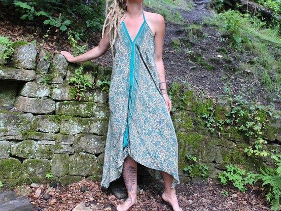 Halter midi summer dress cheap