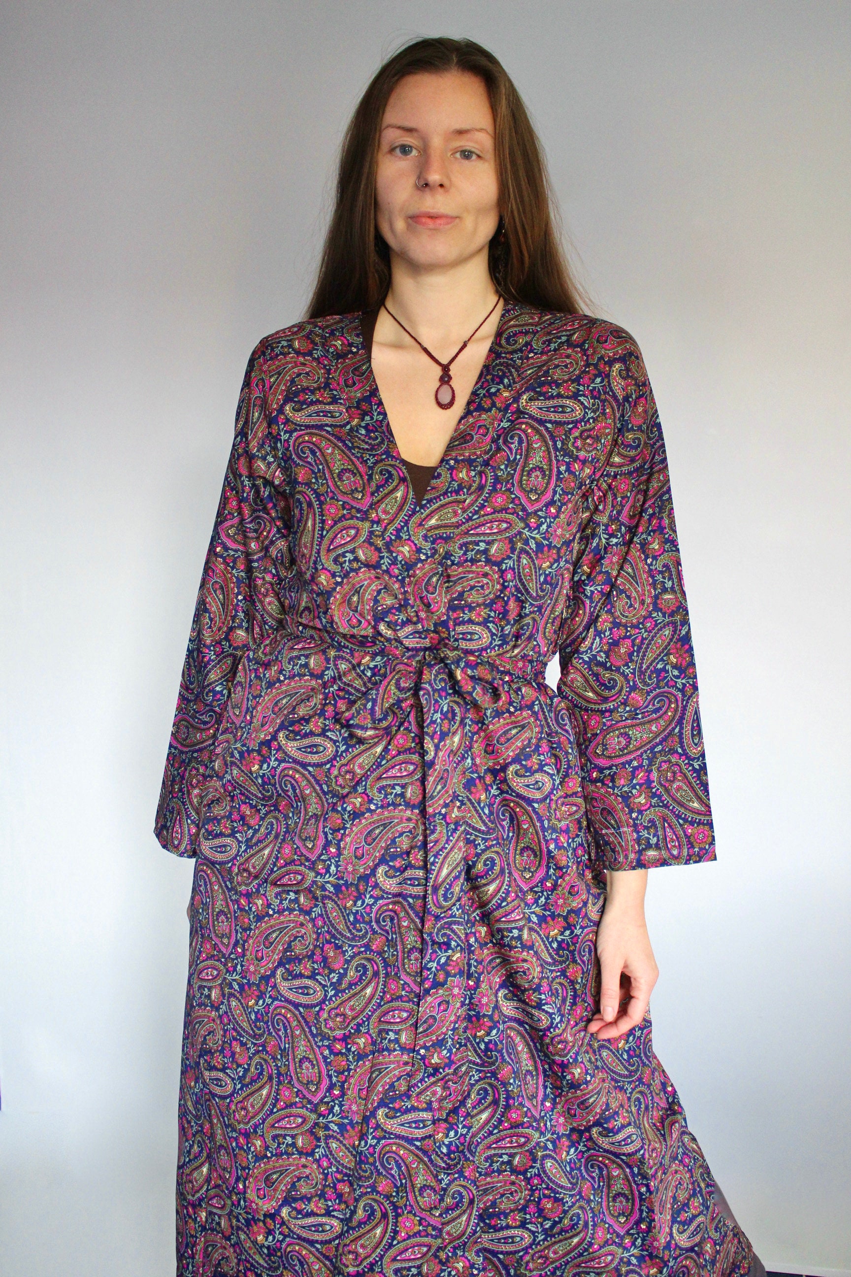 Riya Kimono (Midnight Paisley)