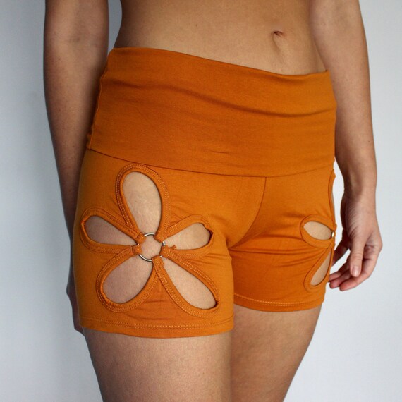 orange hot pants shorts