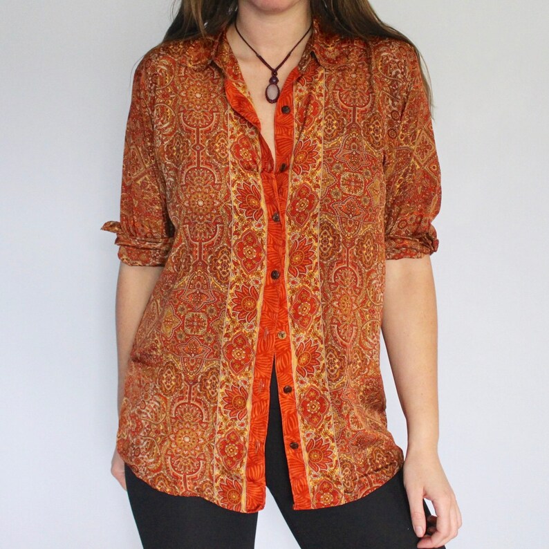 burnt orange fall shirt