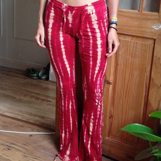 Tie Dye Flared Yoga Pants 8 COLOURS Cotton Leggings Yoga Etsy