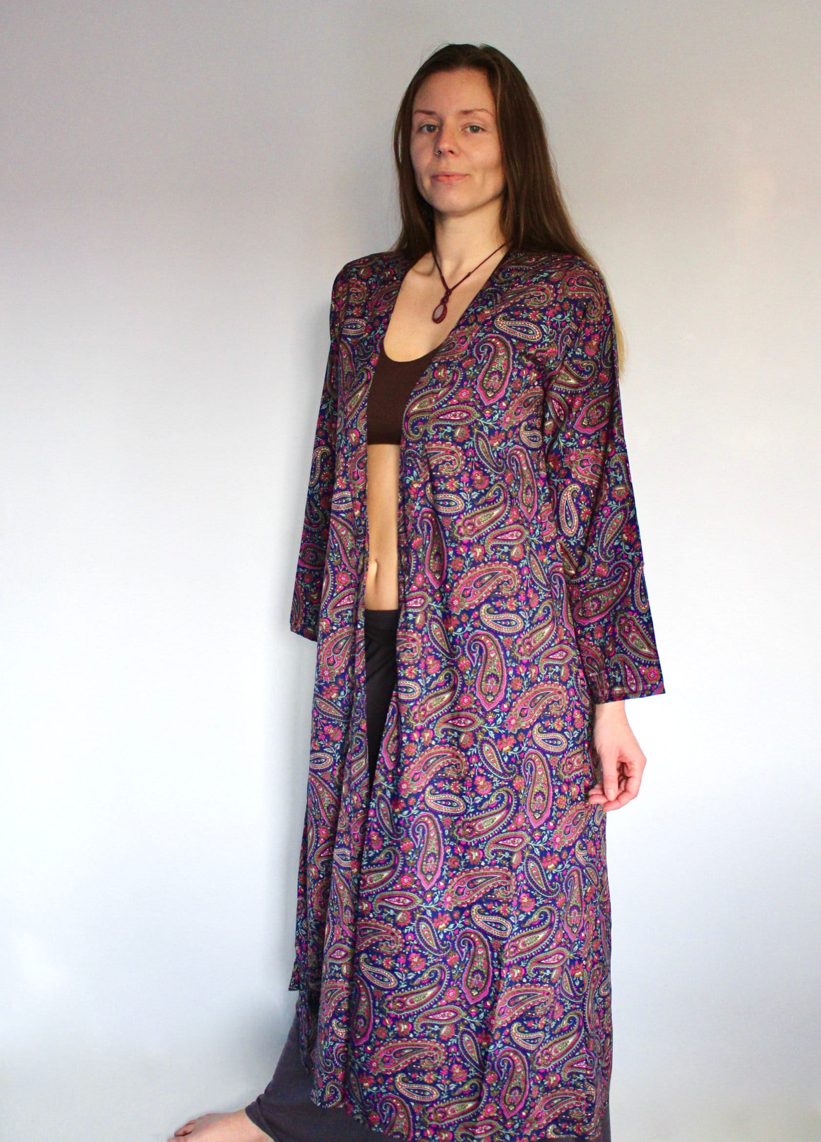 Riya Kimono (Midnight Paisley)