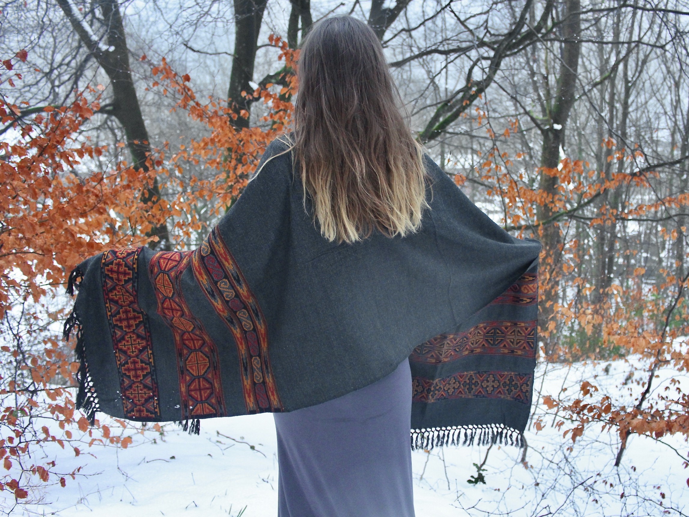 Oversized Blanket Shawl Scarf Warm Wrap Shawl Women Warm Etsy