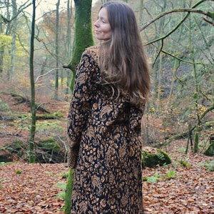The Enchantment Cloak • Hooded Festival Blanket Cloak • Unisex Paisley Cape Coat • Warm Winter Poncho • Vegan Wool Scarf • Long Boho Shawl image 10