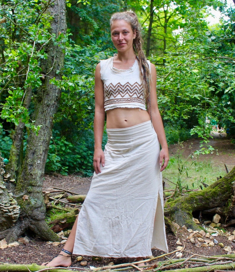 maxi skirt rust