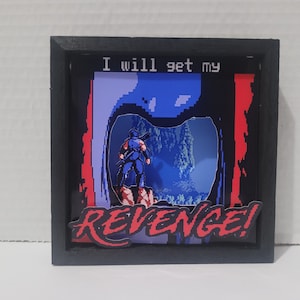 Ninja Gaiden Nintendo NES 5x5 3d shadow box