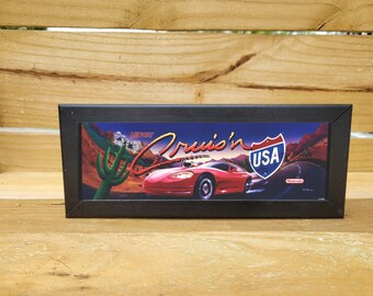 Cruis'n USA Driver 1 Arcade Marquee Header/Backlit Sign 