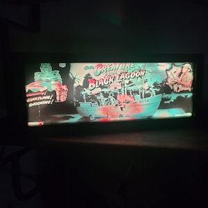 Creature From The Black Lagoon  Arcade Marquee Backlit Sign Display