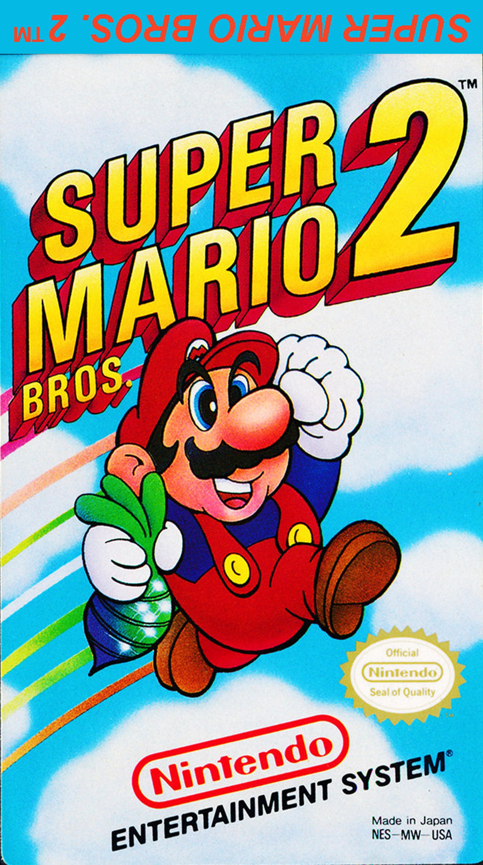 NES Super Mario Bros 2 Replacement Game Cartridge Label Decal Etsy