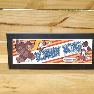 Donkey Kong Arcade Marquee Backlit Sign Display