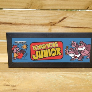 Donkey Kong Junior Arcade Marquee Backlit Sign Display