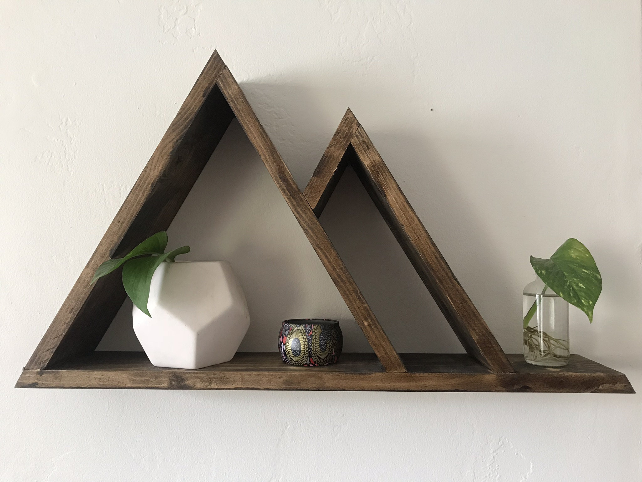 Rustic Mountain Shelves for your home or office Free Etsy