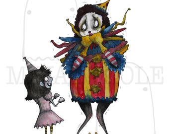 Bo the Clown: The Girl Print