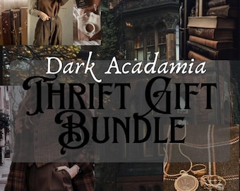 Thrifted Bundle Dark Academia Style Clothing Gift Box
