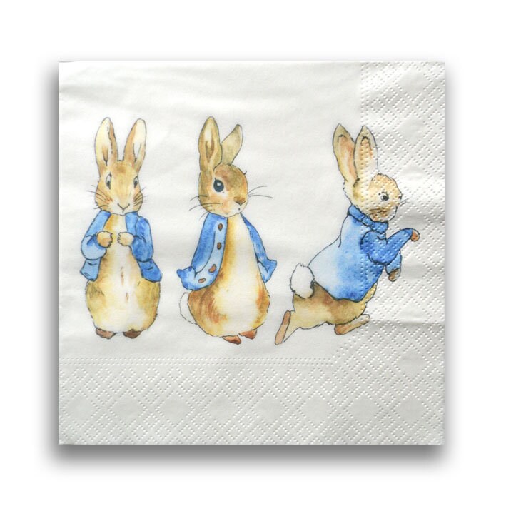 1 Decoupage Childhood Napkin Peter rabbit Paper Napkin for Etsy