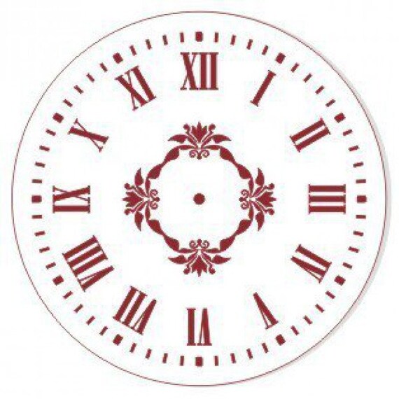 Clock face 10 Stencil Mask Reusable Plastic Sheet Template | Etsy