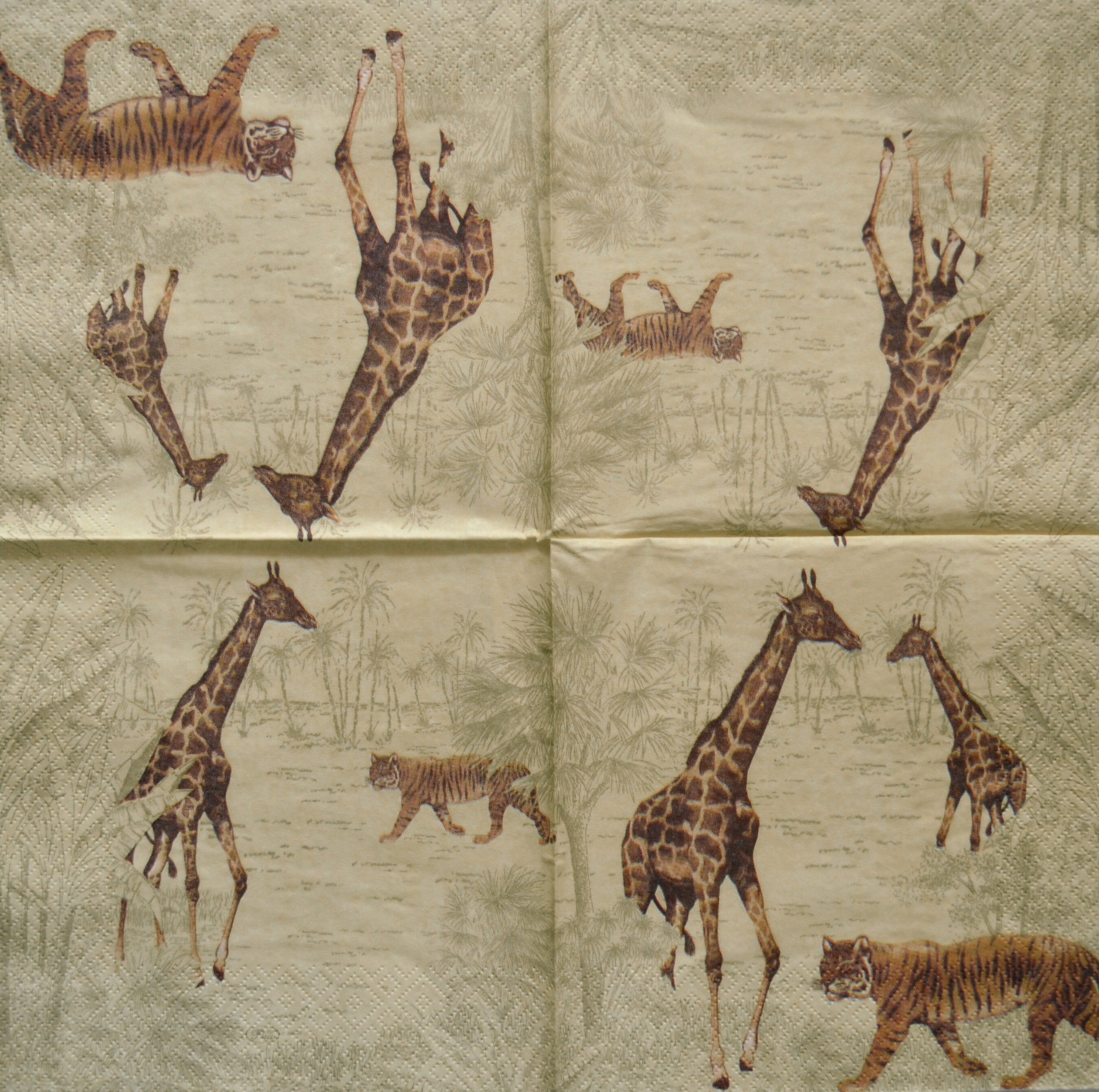 4 Decoupage Animals Napkins African animals Paper Napkin for Etsy