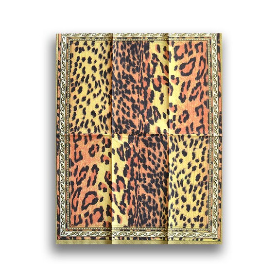 3 Decoupage Africa Napkin Leopard print Paper Napkin for Etsy