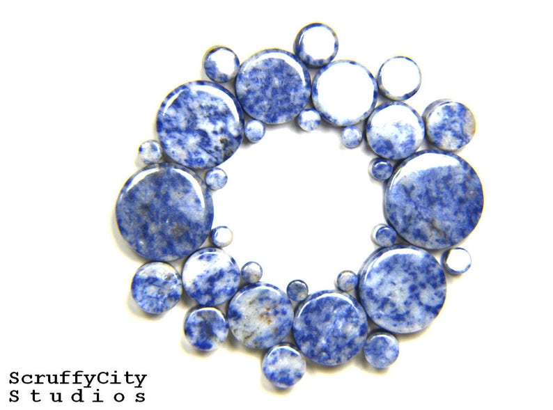 Blue Lapis Double Flare Plugs