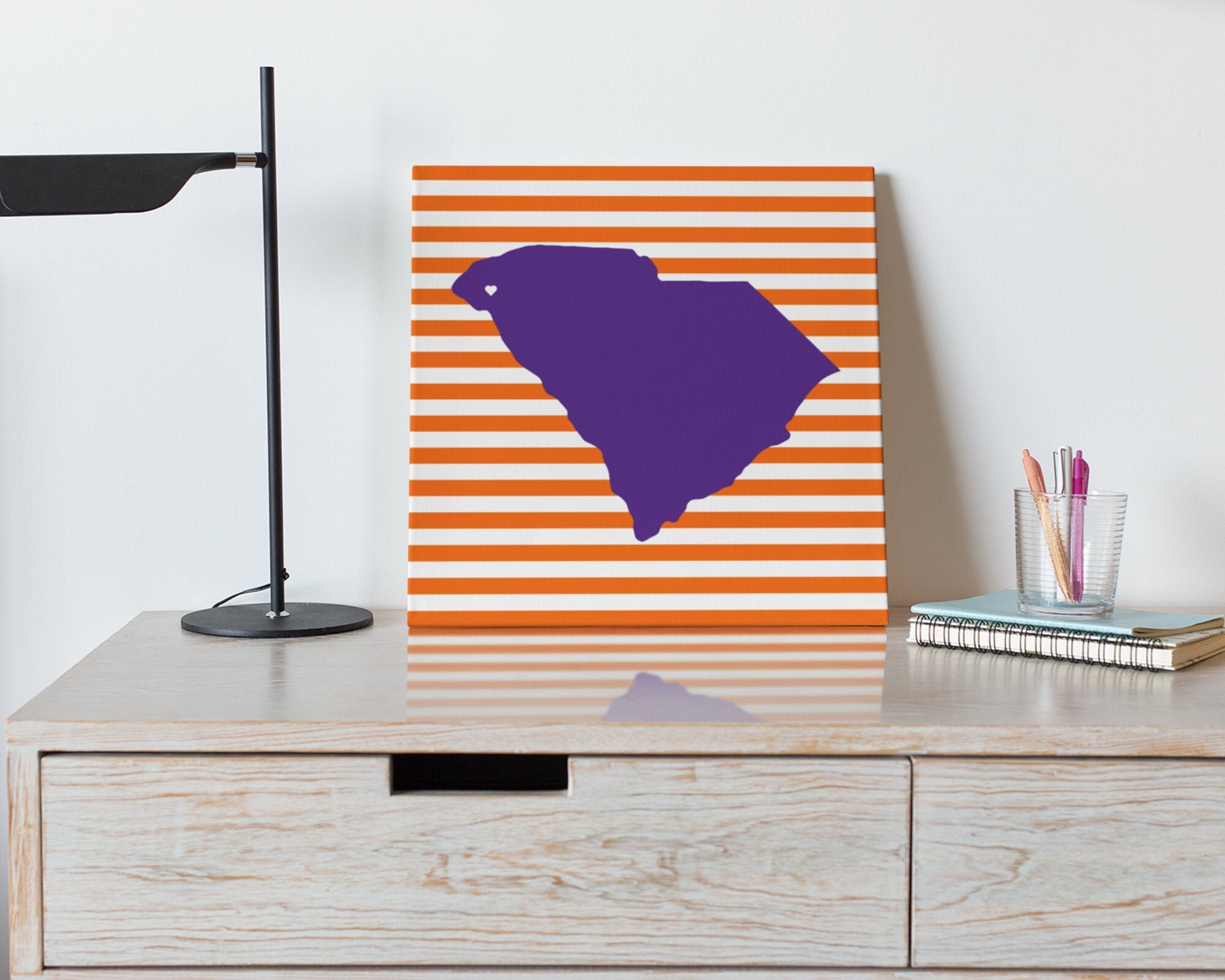 Clemson Inspired Clemson Tigers Canvas 5inch or 9inch Etsy