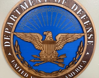 Military Branches Wood Plaque Set – Set of 7 Engraved Wall Plaques | Veteran, Promotion & Retirement Gift