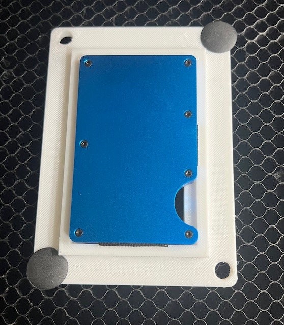 Wallet Jig For Laser Bed (3D Printable) - digital file only