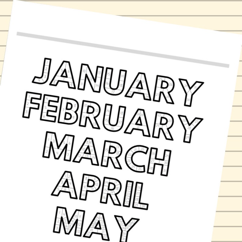 INSTANT DOWNLOAD Printable Planner Insert Blank Month Tracker Passion ...