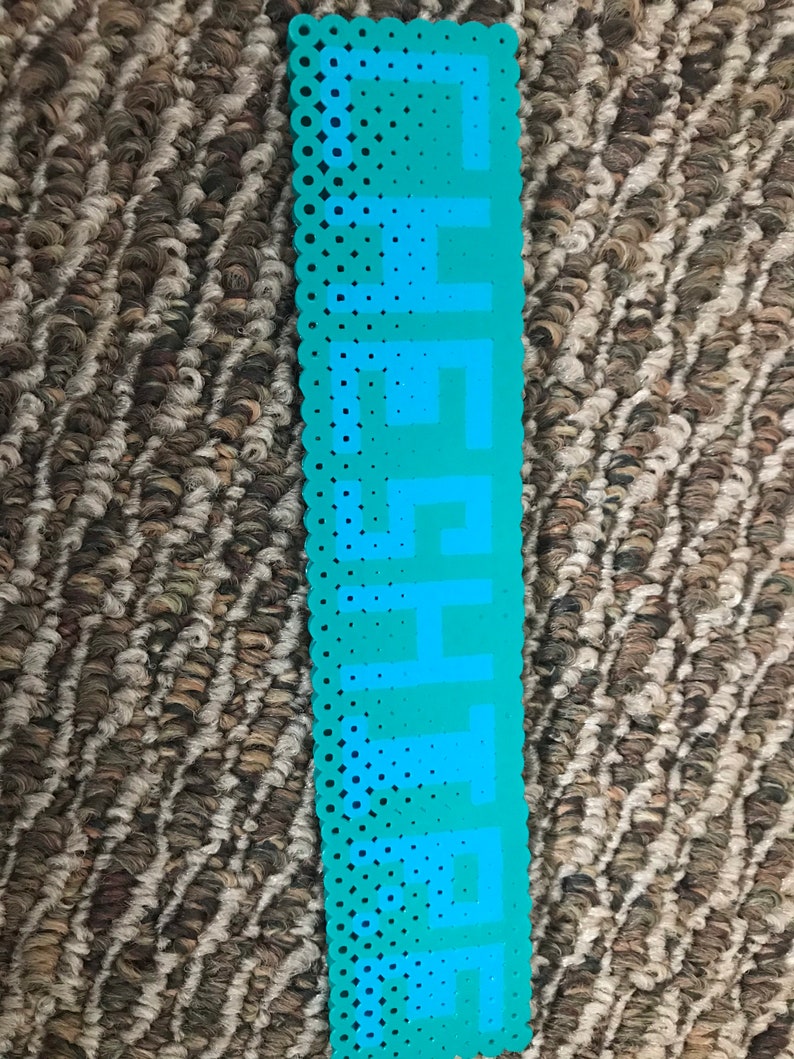 Custom Perler Bead Name Plates Etsy