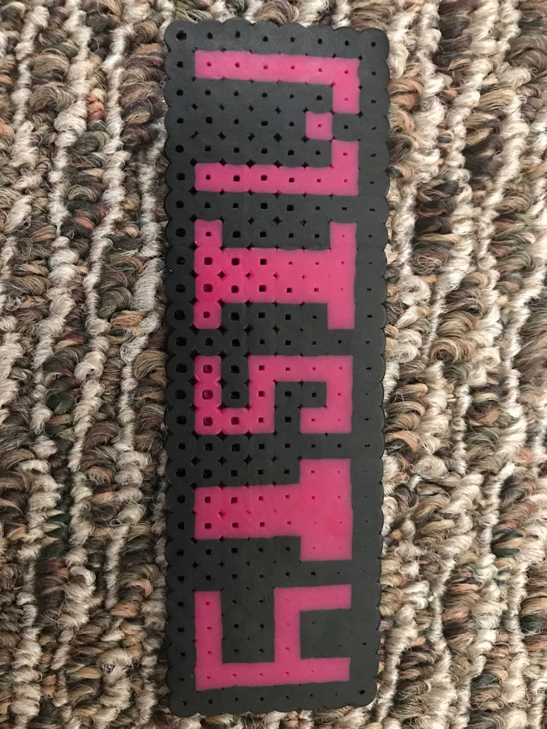 Custom Perler Bead Name Plates Etsy
