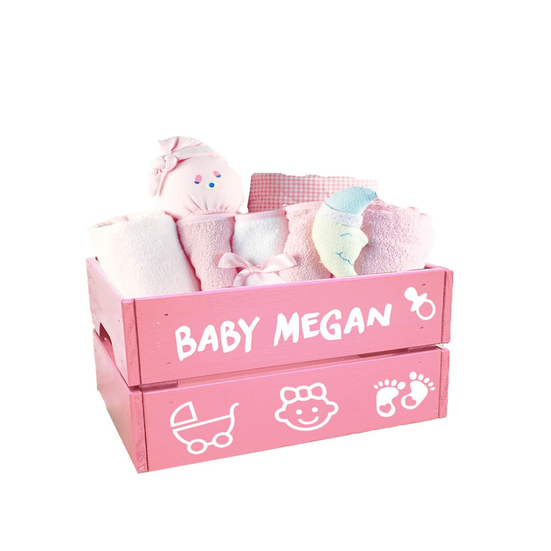Personalized Baby Box Baby Shower Boxbaby Girl Gift. Etsy