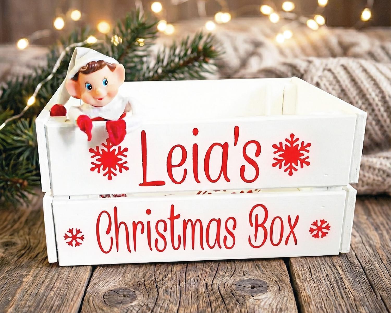 Hand Painted Christmas Eve Box - Etsy