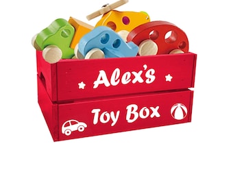 Personalized Toys box, toys crate, kids birthday gift.