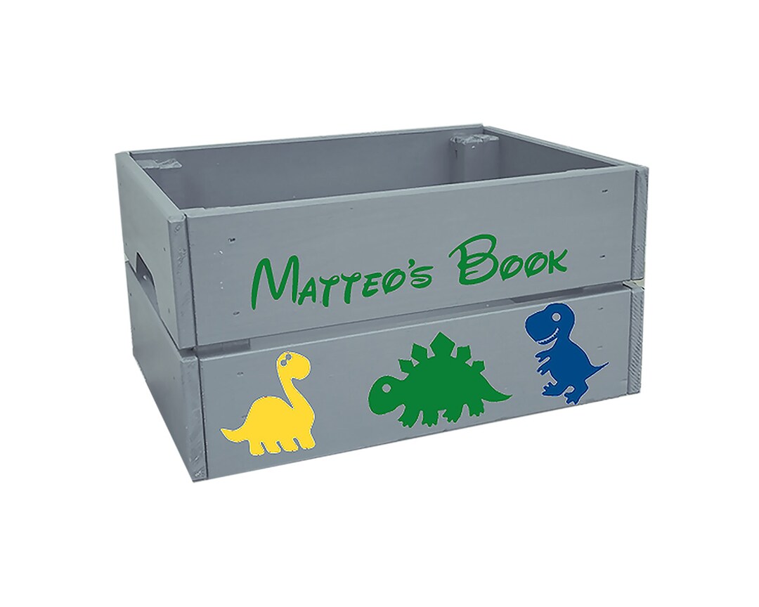 Wooden Book Box Kids Storage Toddler Bookcase Kids Book Etsy