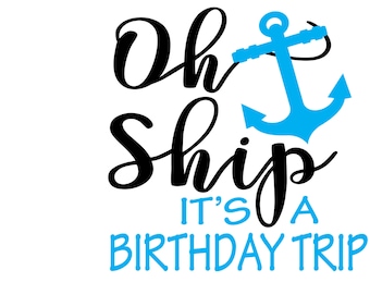 Oh Ship Cruise File Vector Cutting File for Vinyl Cutters svg, dxf, png, pdf