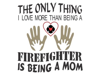 Firefighter Mom Vector Cutting File for Vinyl Cutters svg, dxf, png, pdf