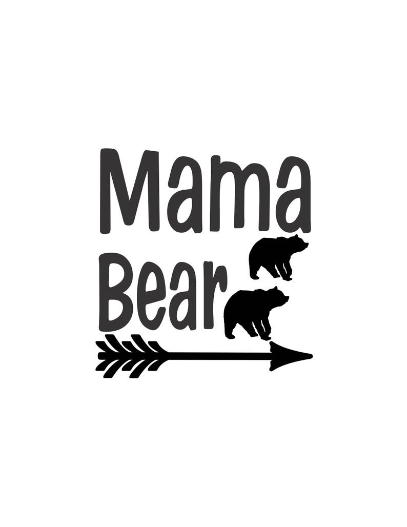 Download Mama Bear Arrow Vector Cutting File .svg .dxf .png pdf | Etsy