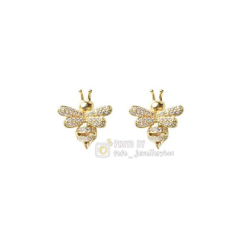 Pre order Bee Earrings 18K Gold
