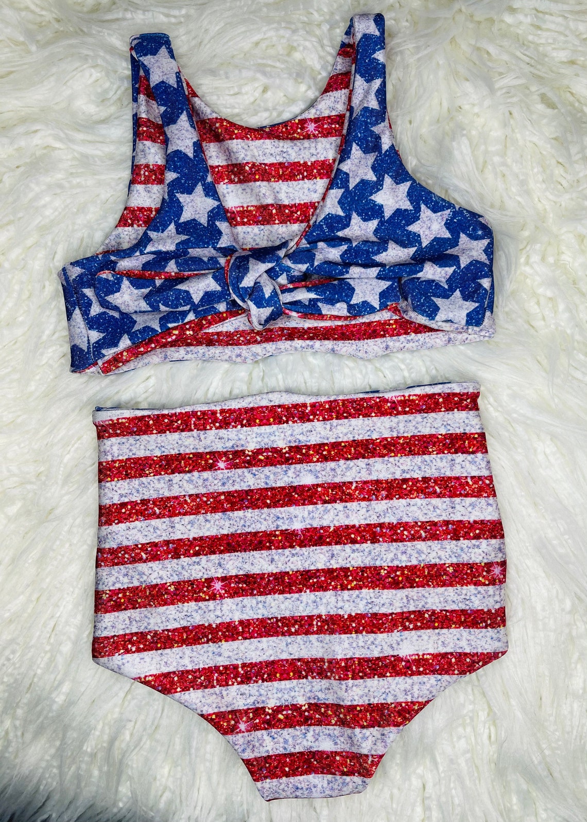 4th of July Swimsuit REVERSIBLE Etsy