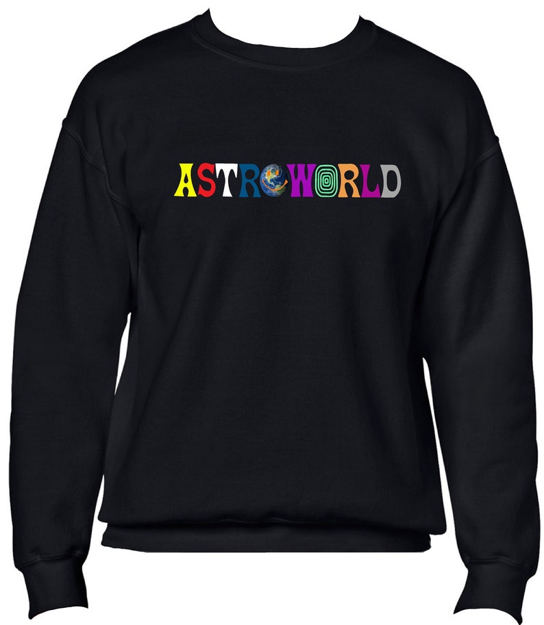Travis Scott Astroworld Hoodie Embroidery Happyface Sweatshirt Hip Hop Hooded