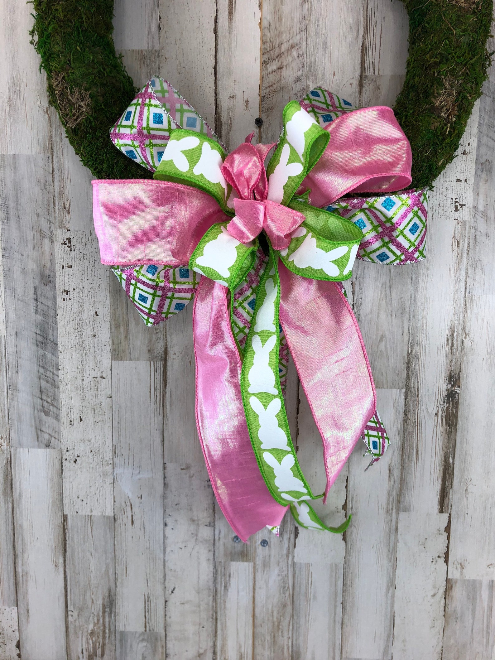 Easter Wreath Bow Easter Bow for Wreath Handmade Bow Easter Etsy