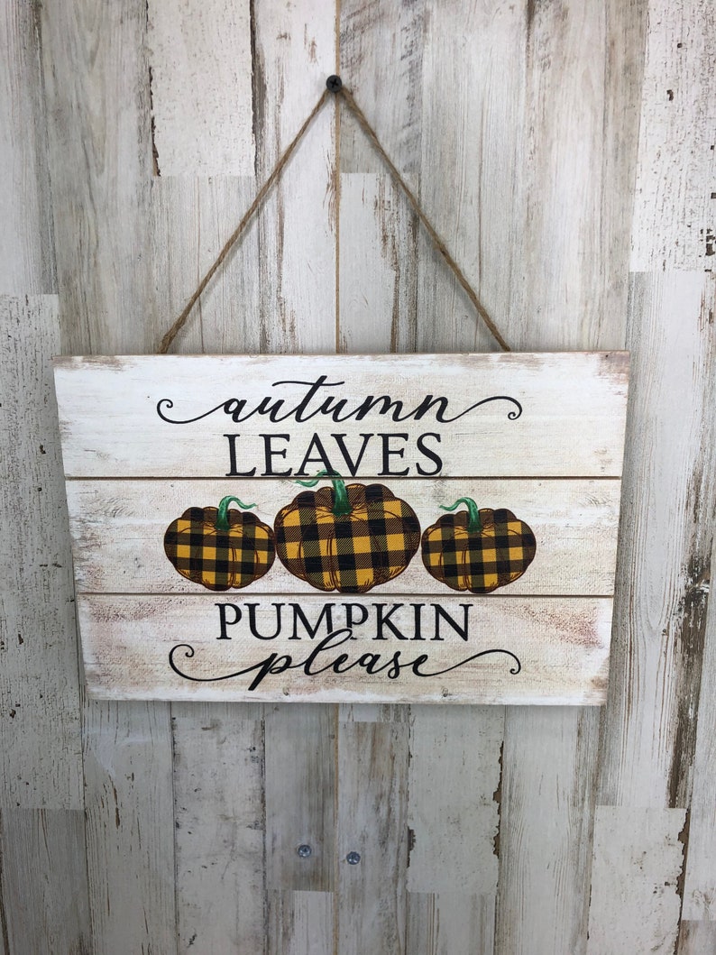 Harvest Themed Sign And Decor Seasonal Sign For Front Door Craft Supplies, Autumn Harvest Wreath Sign Pumpkin Sign Wreath Supplies