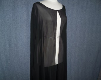 long chiffon cape