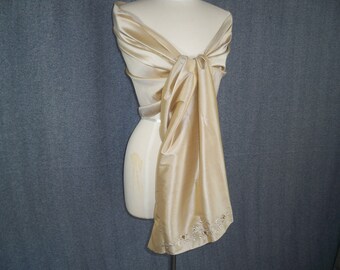 gold shawl for evening dress