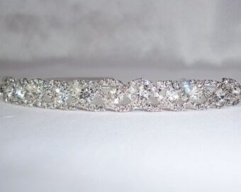 Girl Princess Hairband Kids Party Bridal Crown Headband Crystal Diamond Tiara ZW