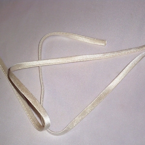 Ivory Satin Dress Straps: Detachable Bridal Wedding Spaghetti Straps