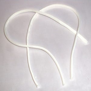 Detachable Off White Satin Spaghetti Straps: Bridal Dress Shoulder Straps