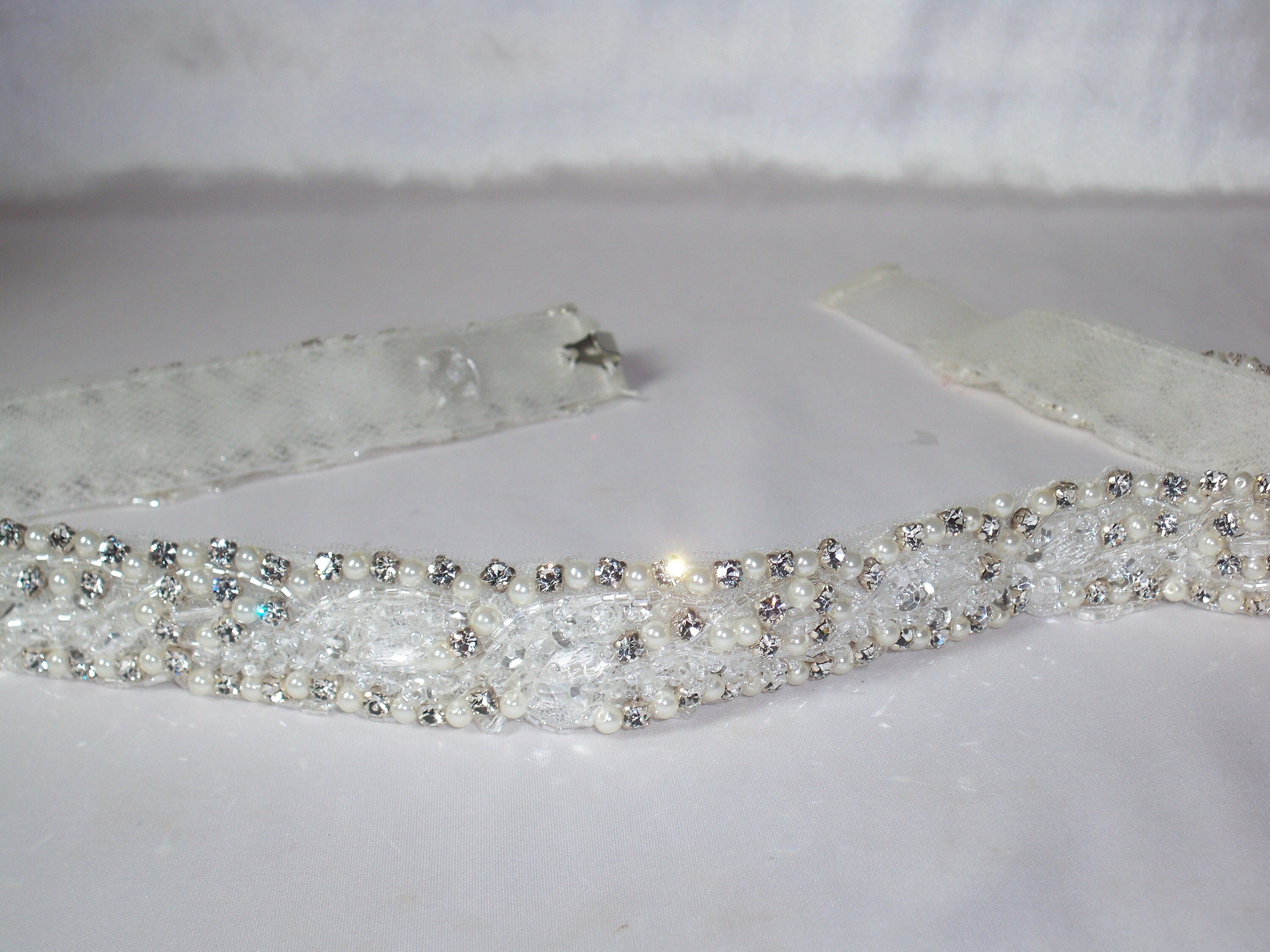 Rhinestone & Horse Hair Belt Nocona Western Belt Leather Rhinestone Horse Hair Studded main image 2